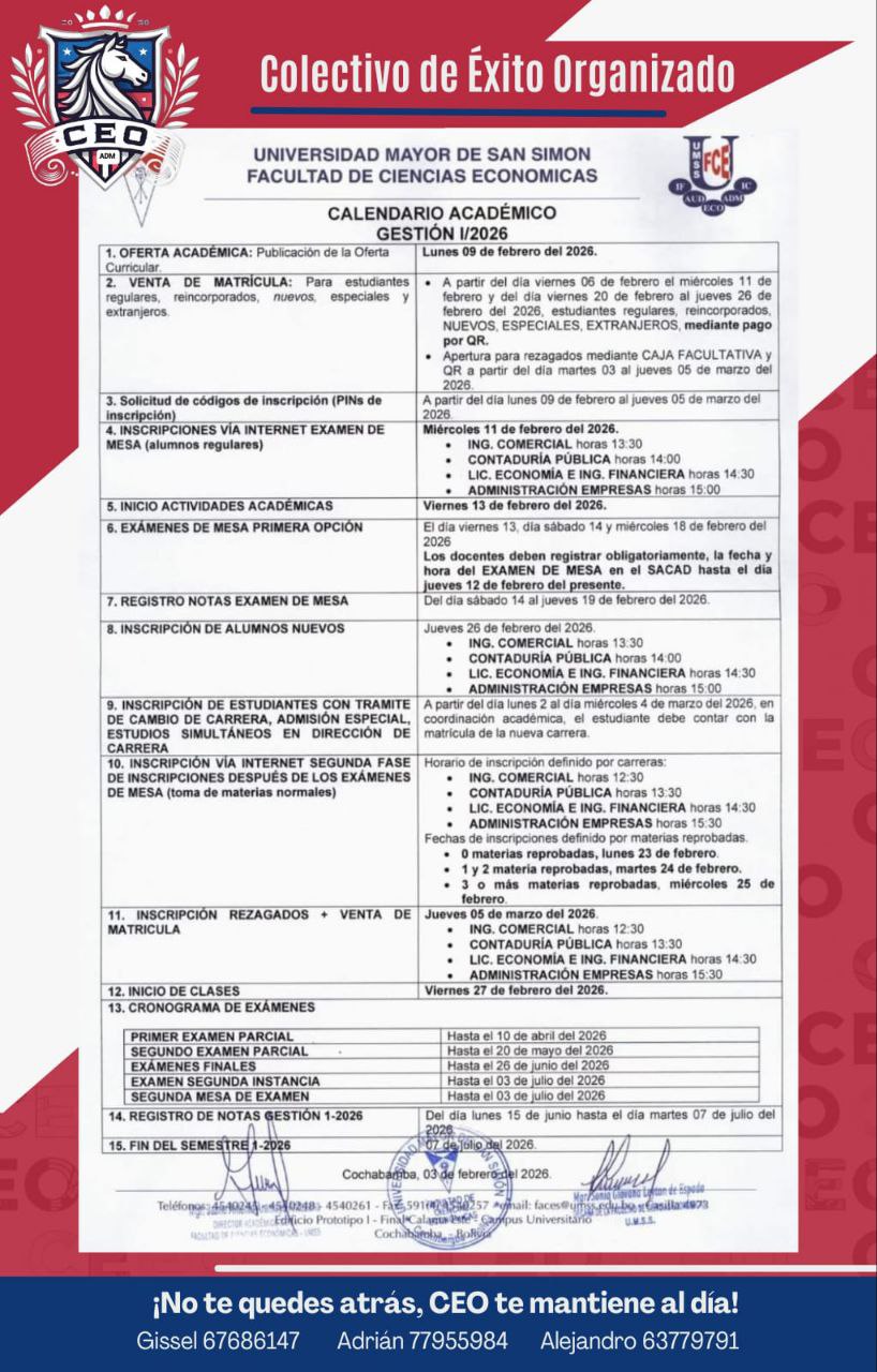 Calendario Académico