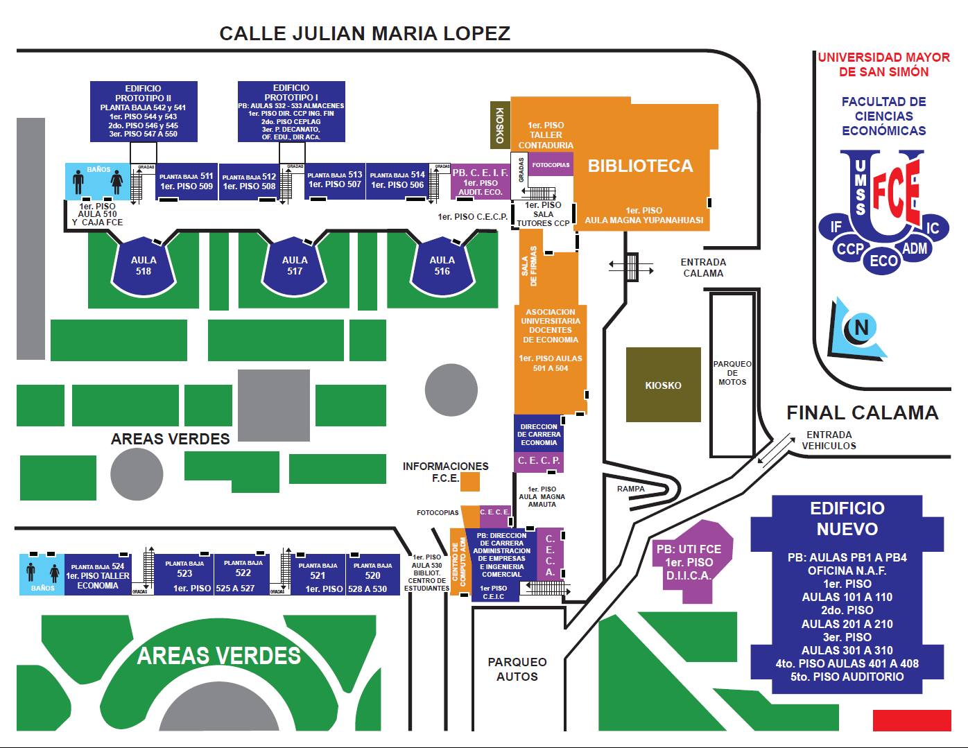 Mapa del Campus
